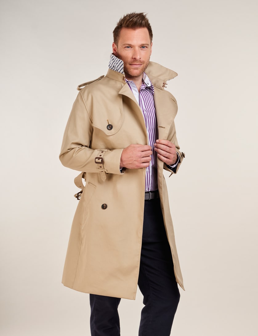 Beige Trench Coat Mens, Business Clothes