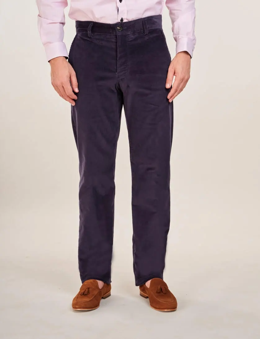 Simply Purple Purple Corduroy Relaxed Pleated Pants | GANNI US