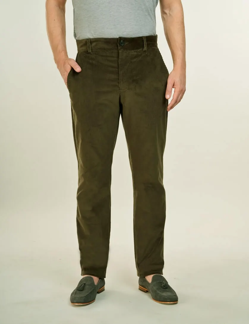 Buy Arrow Sports Men Beige Flat Front Solid Corduroy Trousers Online at  desertcartINDIA