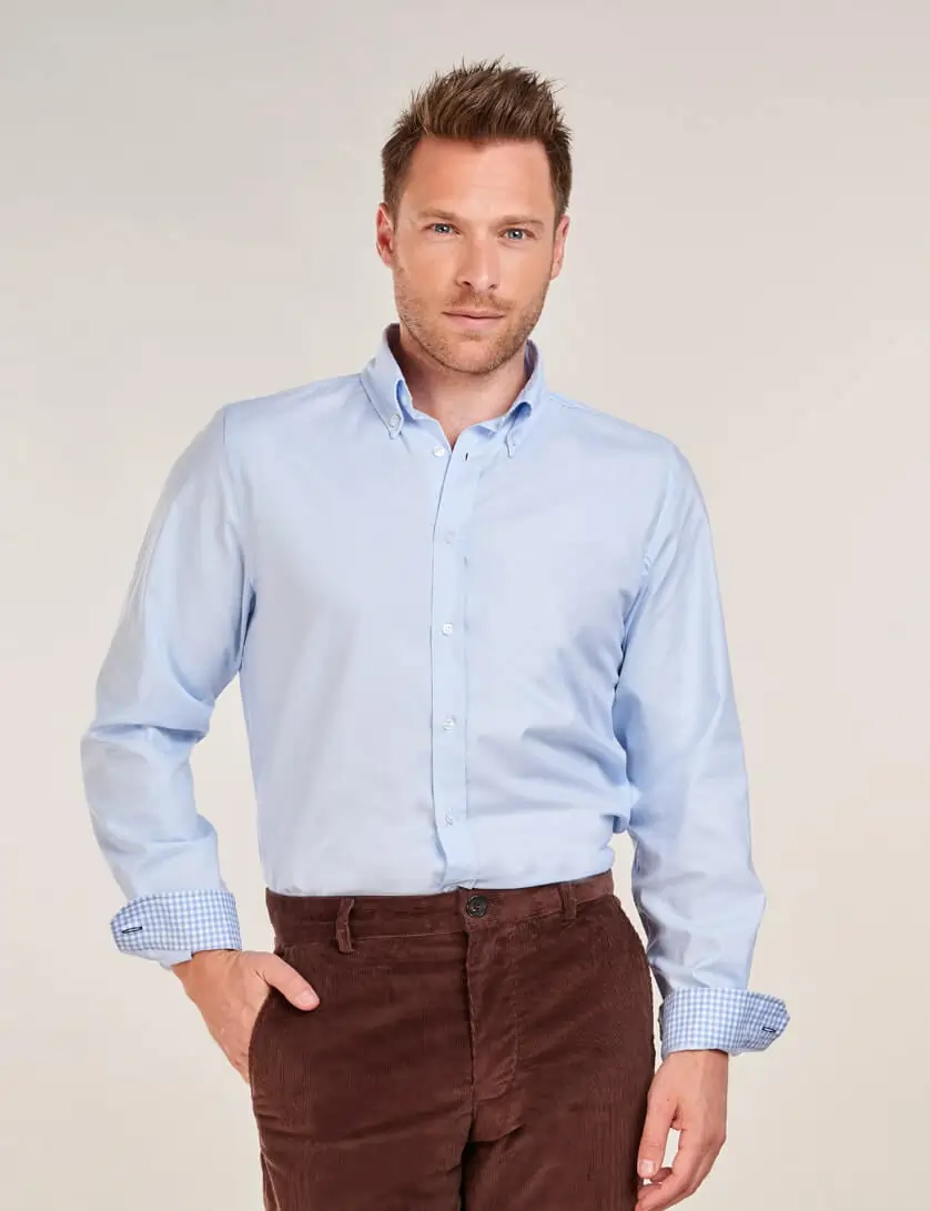 Stylish Blue Shirt and Pants Combination